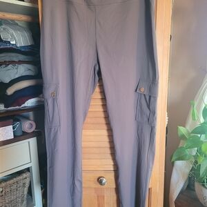 NWOT Gray Legging Cargo Pants